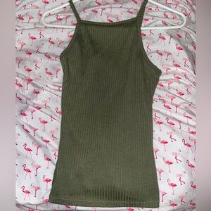 Sexy olive green top in great condition